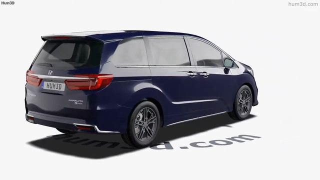 Honda Odyssey e-HEV Absolute EX 2021 3D model by Hum3D.com смотреть онлайн