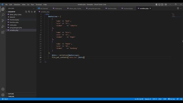 Dasar Pemrograman PHP | Bagian 11 | Serialize смотреть онлайн
