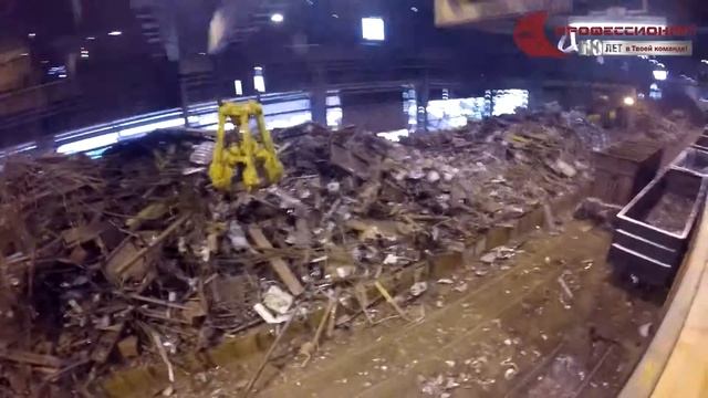 Канатный металлоломный грейфер GK4M6-10-0.75-T1 "Профессионал"/Operating cable metal scrap grapple смотреть онлайн