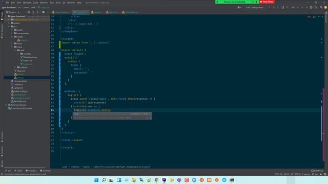 GYM - 07 - Staff login, install axios, vue-toastification, vee-validate смотреть онлайн