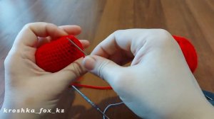 Сердце брелок крючком | Как связать сердце крючком | Как связать брелок | Вязание для начинающих