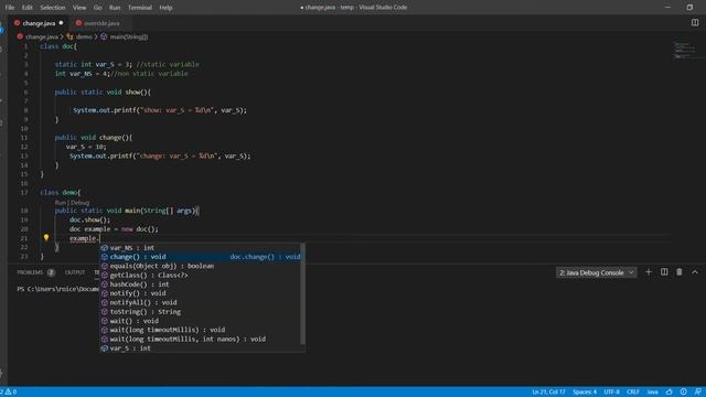 differences btw static and non-static methods in Java смотреть онлайн