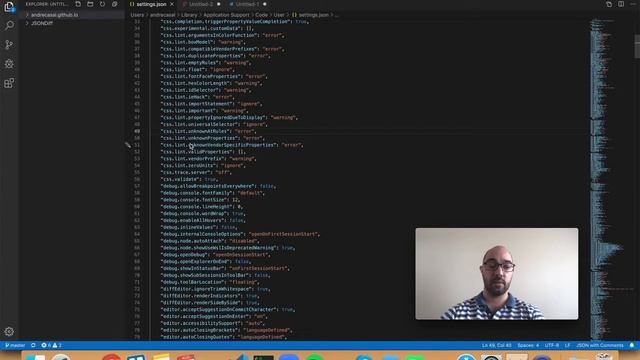 VS Code Setting: css.lint.unknownVendorSpecificProperties смотреть онлайн