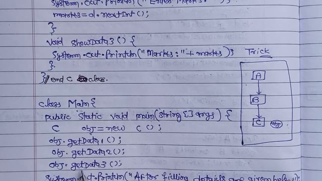 Multilevel inheritance in java Ex-4 | input data from user | scanner class | AndroJava смотреть онлайн
