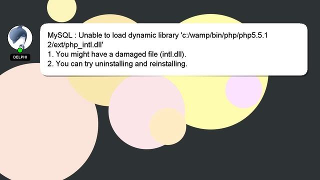 MySQL : Unable to load dynamic library 'c:/wamp/bin/php/php5.5.12/ext/php_intl.dll' смотреть онлайн