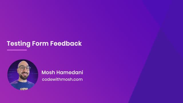 64. Testing Form Feedback смотреть онлайн
