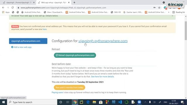 Hosting Django Project on Server | INCAPP | Praveen Chauhan Sir смотреть онлайн