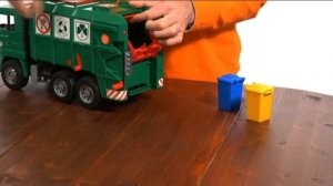 Мусоровоз Bruder MAN TGA, зеленый