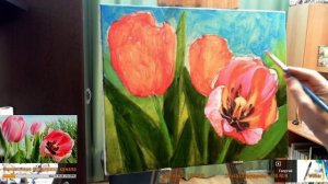 ? ХуДоЖнИкИ | Картина маслом | Тюльпаны | Георгий Харченко
