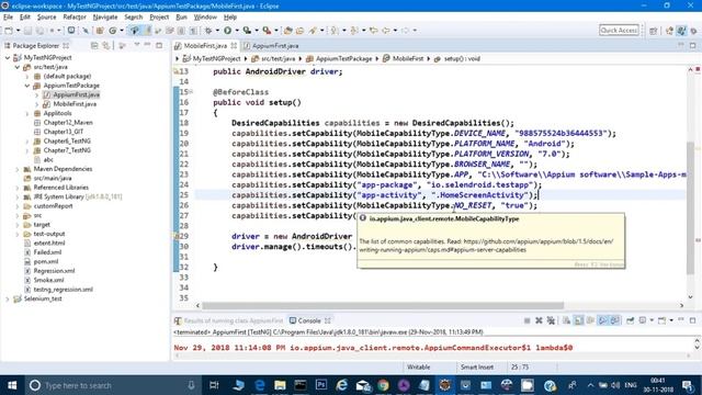 First Mobile Automation Script in Appium смотреть онлайн