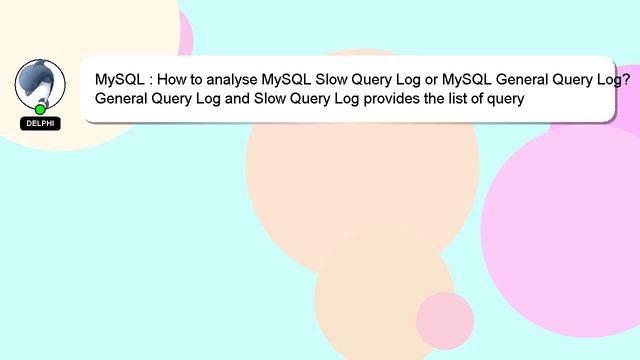 MySQL : How to analyse MySQL Slow Query Log or MySQL General Query Log? смотреть онлайн
