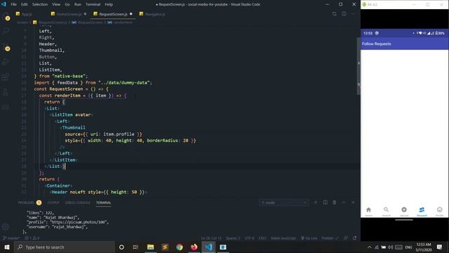 #2 User Interface | Instagram Clone with React Native and PHP MySQL смотреть онлайн