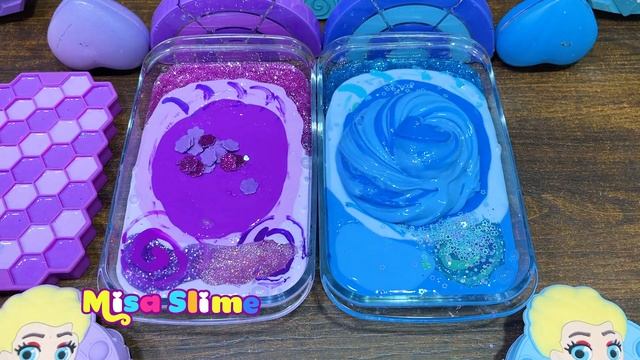 PURPLE vs BLUE ! Mixing random into STOREBOUGHT slime!Satisfying Misa slime #333 смотреть онлайн