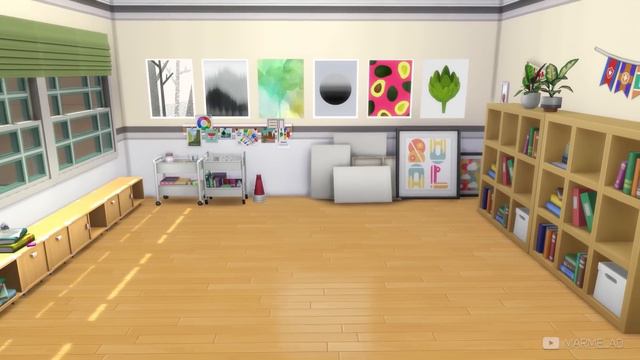 Copperdale High School 📚 Interior (No CC) the Sims 4 | Stop Motion смотреть онлайн