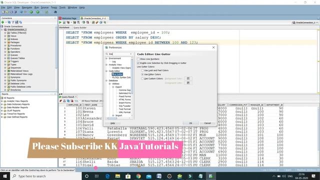 How to enable Line numbers in Oracle SQL Developer ? || Oracle SQL Developer Tutorial смотреть онлайн