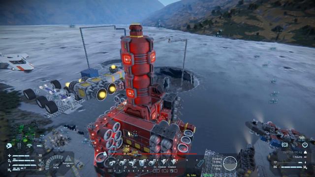 Space Engineers Survival (LIFTING A SHIP To Space) #25