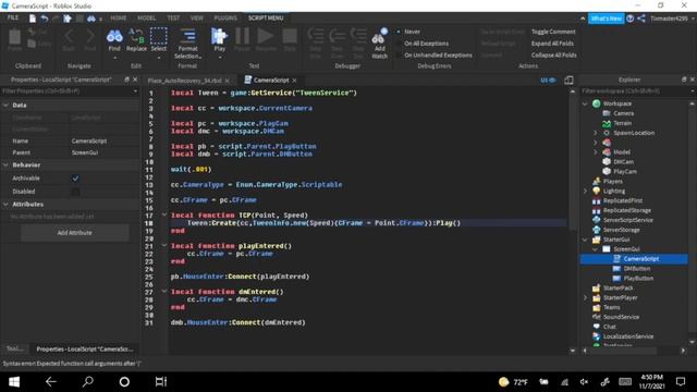 Smooth Camera Movement for your Main Menu in Roblox Studio | Arro смотреть онлайн