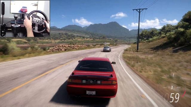 Rebuilding a Nissan Silvia S14 - Forza Horizon 5 | Steering Wheel + Shifter Gameplay смотреть онлайн