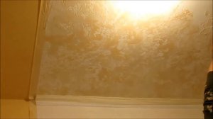 ФАКТУРНЫЙ ПОТОЛОК ИЗ ОБЫЧНОЙ ШПАКЛЁВКИ - своими руками!!!