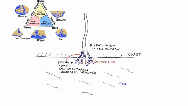 River Delta Formation - Diagram and Explanation смотреть онлайн