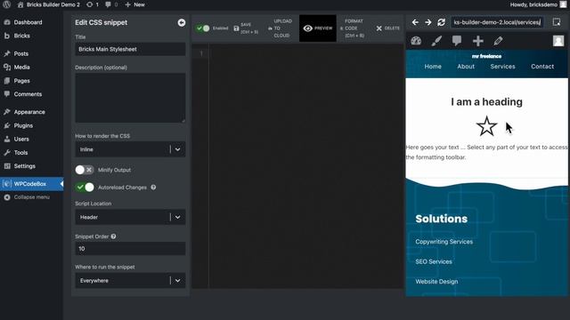 Creating A Custom Stylesheet Using WPCodeBox For Bricks Builder Website смотреть онлайн