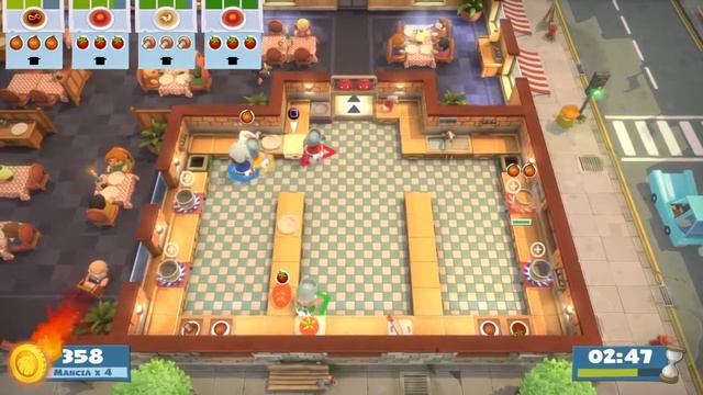 Overcooked! All You Can Eat 2-2 4 Stars 4 Players смотреть онлайн