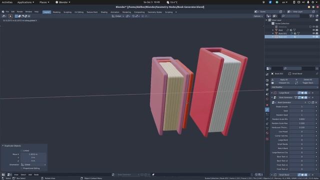 Blender Geometry Nodes Book Generator смотреть онлайн