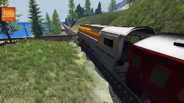 Steam train crashes #9 BeamNG Drive смотреть онлайн
