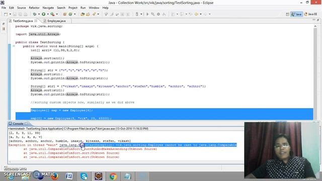 comparable and comparator tutorial 1 смотреть онлайн