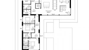 Дом с панорамными окнами и плоской крышей