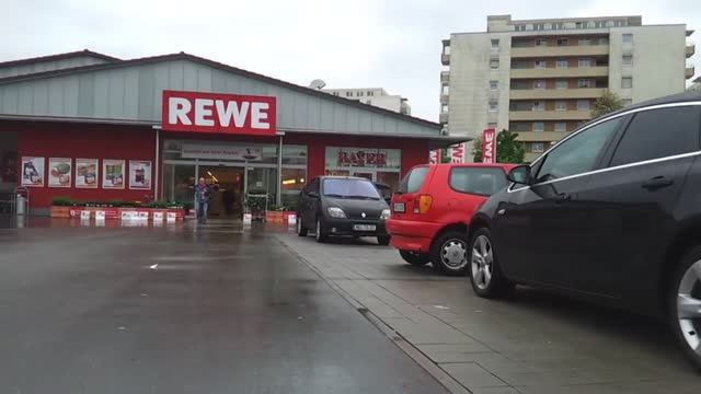 От вокзала в магазин Rewe. Взгляд с коляски. Влог. Германия. Vlog. Senden. Germany