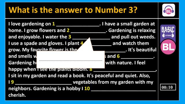Listen and write the missing words - level A (easy) - Basic Listening Exercises - Easy Listening смотреть онлайн