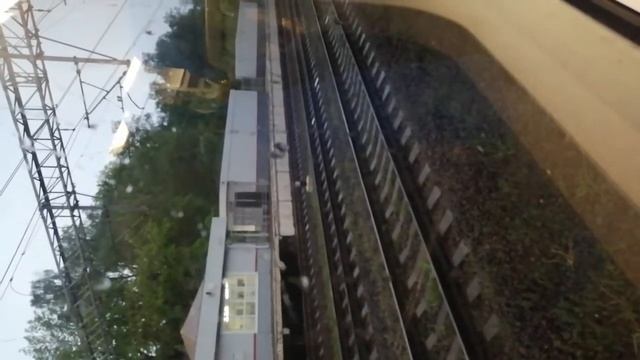 Поездка на ЭС2Г (Ласточка) от станции Петровско-Разумовская до станции Крюково (Зеленоград). Часть смотреть онлайн