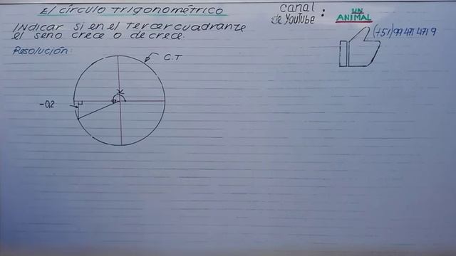 CÍRCULO TRIGONOMÉTRICO (EJERCICIO 2) смотреть онлайн