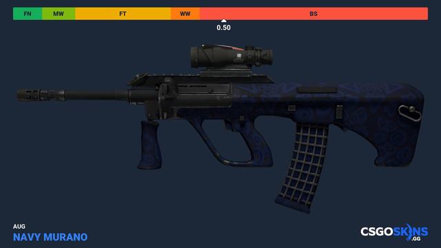 AUG Navy Murano - Skin Float And Wear Preview смотреть онлайн