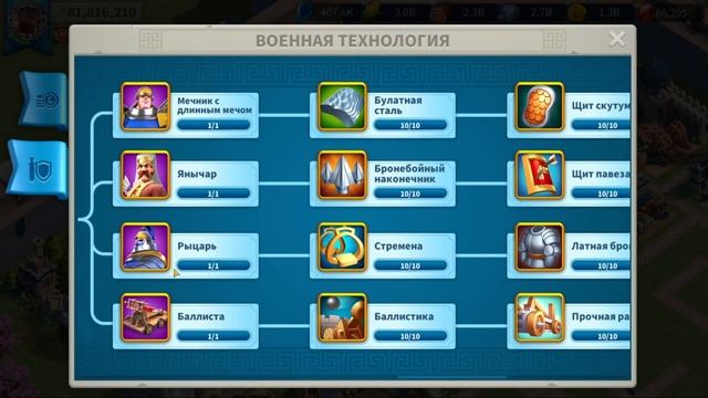 Порядок Прокачки Технологий в Rise of Kingdoms смотреть онлайн