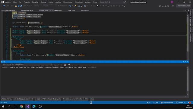 Blazor Button Group with Bootstrap 4 Part 1 смотреть онлайн