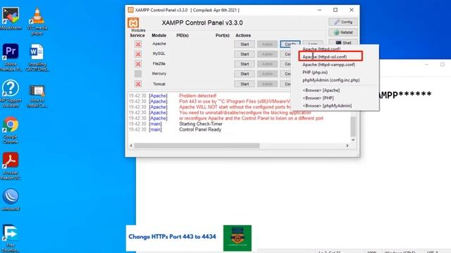 How to Change Port 80 and Port 443 in XAMPP Server | XAMPP Server Setup смотреть онлайн