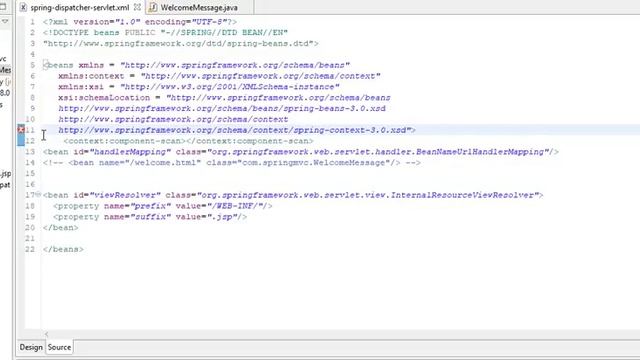 Spring Context:component-scan tag error in xml смотреть онлайн