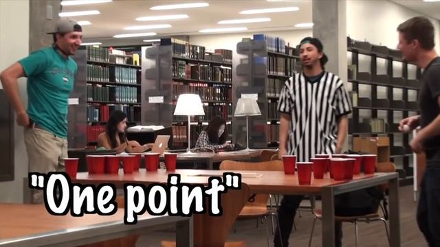 PLAYING DRINKING GAMES IN THE LIBRARY PRANK!! смотреть онлайн