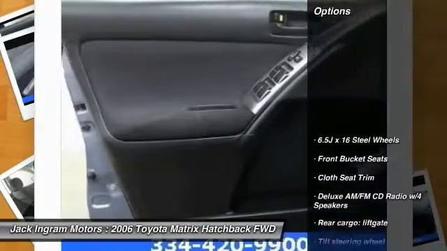 2006 Toyota Matrix Montgomery AL N16439A смотреть онлайн