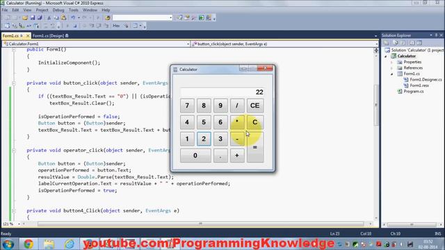 How to Make a Calculator in C# Windows Form Application Part-2 смотреть онлайн