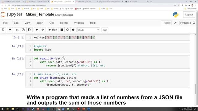 CS 220 Data Programming I: Lecture 18 JSON смотреть онлайн