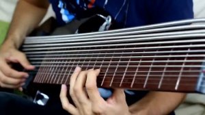 15 СТРУН В ДЕЙСТВИИ   СОЛО НА БАСС ГИТАРЕ   15 струнная гитара