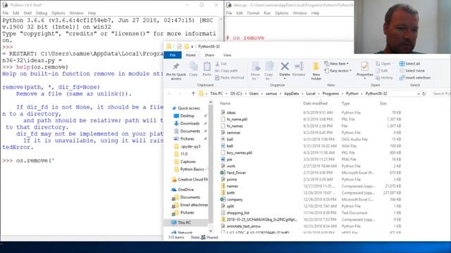 Python Basics Os Remove Function смотреть онлайн