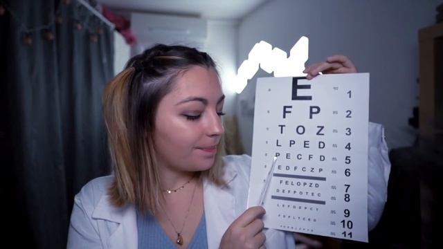 ♡ ASMR - Douce Ophtalmologue t'examine (Test de la vue)♡ смотреть онлайн