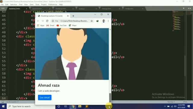 Difference among card columns,card group and card deck | part 2 | bootstrap lecture 10 смотреть онлайн