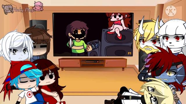 Undertale React To FRIDAY NIGHT FUNKIN Chara & Sans | GC | Lazy смотреть онлайн