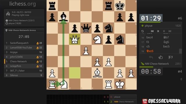 Blitz Chess Tournament #10 (3|0)