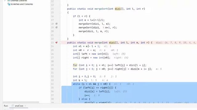 65 - Java ile Merge Sort | Sıralama Algoritmaları 4 смотреть онлайн